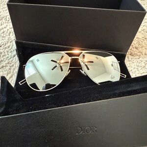 Dior Metallic Aviator Sunglasses